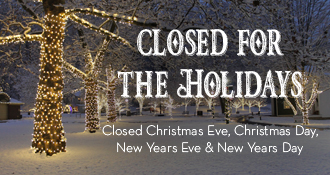 Closed for the Holidays – 12/25